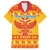 Montenegro Christmas Family Matching Off Shoulder Short Dress and Hawaiian Shirt Double-headed Eagle With Christmas Pattern - Wonder Print Shop