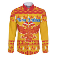 Montenegro Christmas Family Matching Puletasi and Hawaiian Shirt Double-headed Eagle With Christmas Pattern - Wonder Print Shop