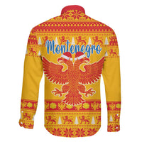 Montenegro Christmas Family Matching Puletasi and Hawaiian Shirt Double-headed Eagle With Christmas Pattern - Wonder Print Shop