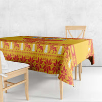 Montenegro Christmas Tablecloth Double-headed Eagle With Christmas Pattern - Wonder Print Shop