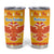Montenegro Christmas Tumbler Cup Double-headed Eagle With Christmas Pattern - Wonder Print Shop