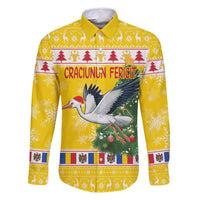 Moldova Christmas Family Matching Tank Maxi Dress and Hawaiian Shirt White Stork Santa With Christmas Tree - Wonder Print Shop