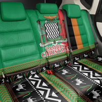 Zambia Christmas Back Car Seat Cover One Zambia One Nation With Kente Pattern - Wonder Print Shop