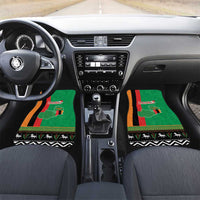 Zambia Christmas Car Mats One Zambia One Nation With Kente Pattern - Wonder Print Shop