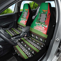 Zambia Christmas Car Seat Cover One Zambia One Nation With Kente Pattern - Wonder Print Shop