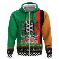 Zambia Christmas Hoodie One Zambia One Nation With Kente Pattern - Wonder Print Shop