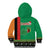 Zambia Christmas Kid Hoodie One Zambia One Nation With Kente Pattern - Wonder Print Shop