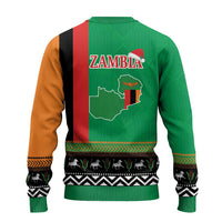 Zambia Christmas Ugly Christmas Sweater One Zambia One Nation With Kente Pattern - Wonder Print Shop