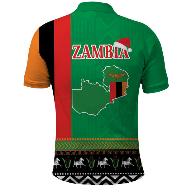 Personalised Afro Zambia Long Sleeve Shirt Flag Style Mix Kente Pattern LT15 main image 1