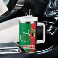 Zambia Christmas Tumbler With Handle One Zambia One Nation With Kente Pattern - Wonder Print Shop