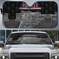 Haiti Citadelle Laferriere Auto Sun Shade Haitian Heritage Veve Vodou - Wonder Print Shop