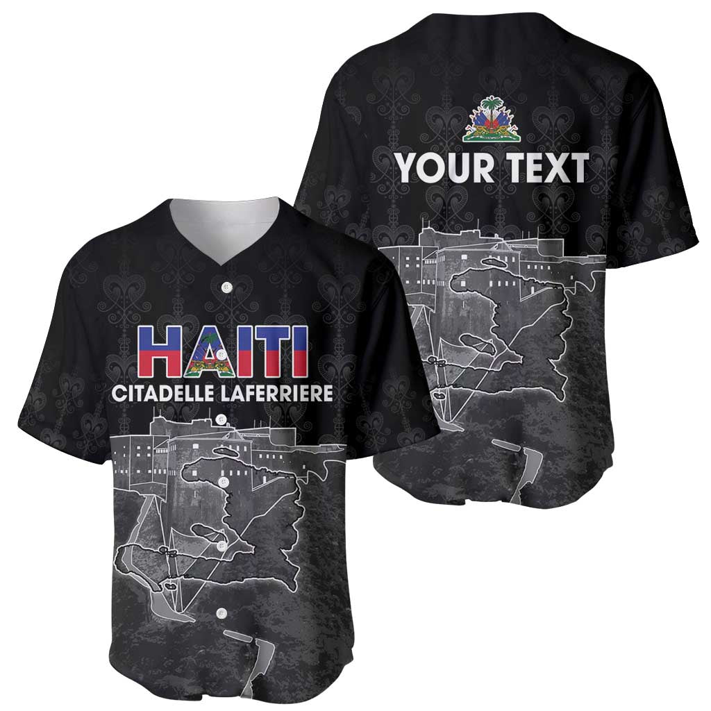Haiti Citadelle Laferriere Personalized Baseball Jersey Haitian Heritage Veve Vodou - Wonder Print Shop