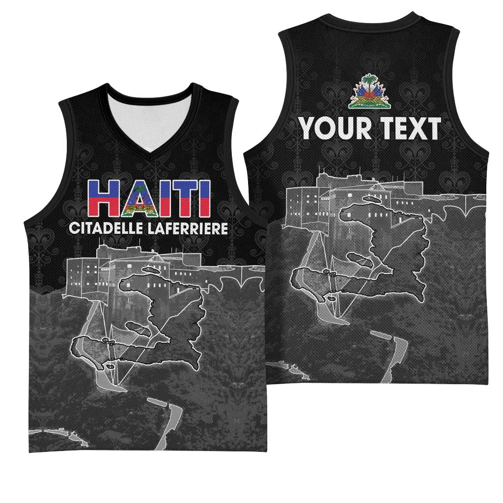 Haiti Citadelle Laferriere Personalized Basketball Jersey Haitian Heritage Veve Vodou - Wonder Print Shop