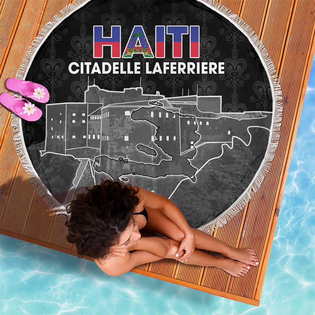 Haiti Citadelle Laferriere Beach Blanket Haitian Heritage Veve Vodou - Wonder Print Shop
