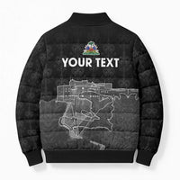 Haiti Citadelle Laferriere Personalized Bomber Puffer Jacket Haitian Heritage Veve Vodou - Wonder Print Shop