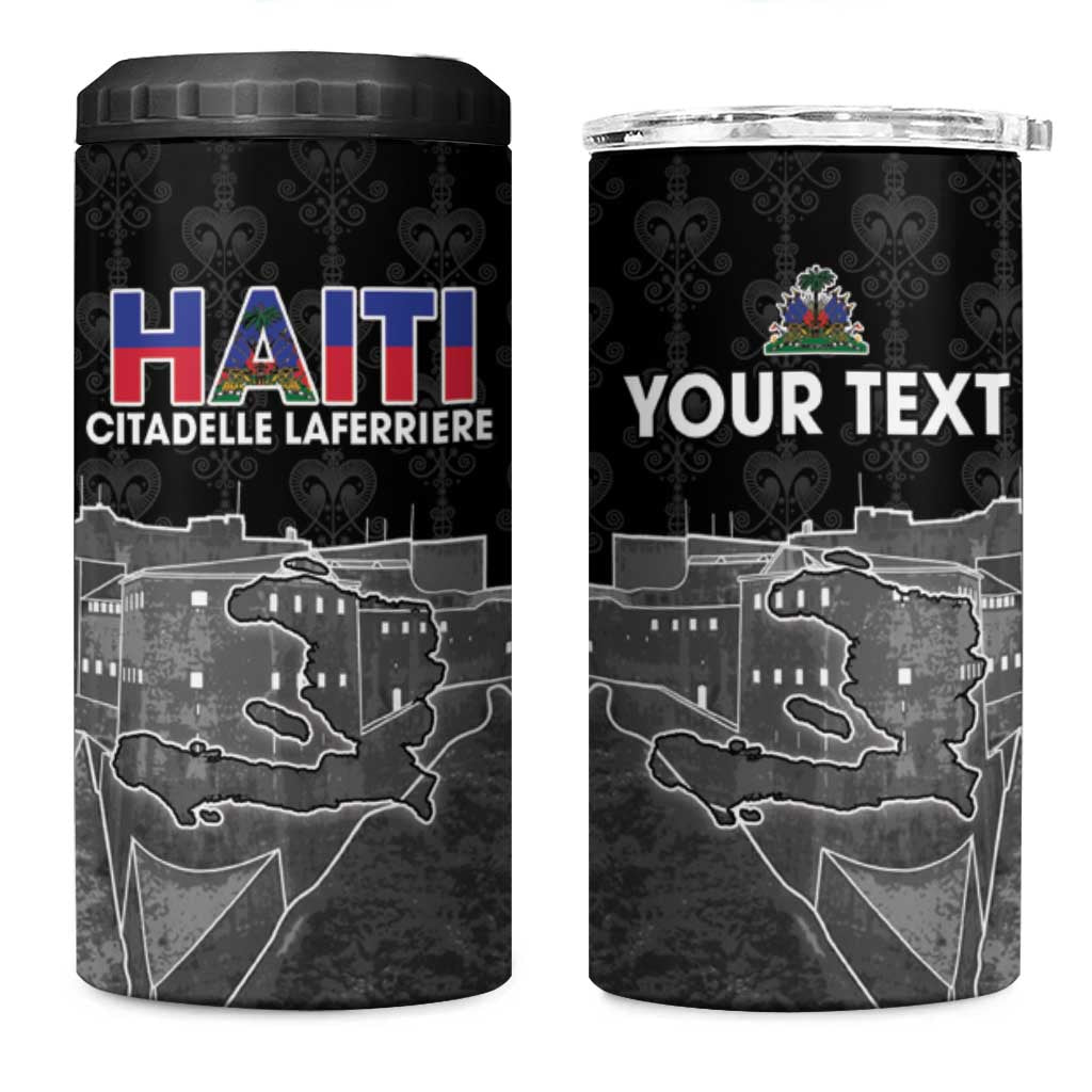 Haiti Citadelle Laferriere Personalized 4 in 1 Can Cooler Tumbler Haitian Heritage Veve Vodou - Wonder Print Shop