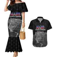 Haiti Citadelle Laferriere Personalized Couples Matching Mermaid Dress and Hawaiian Shirt Haitian Heritage Veve Vodou - Wonder Print Shop