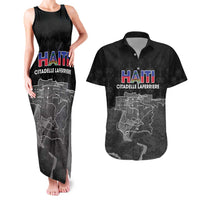 Haiti Citadelle Laferriere Personalized Couples Matching Tank Maxi Dress and Hawaiian Shirt Haitian Heritage Veve Vodou - Wonder Print Shop