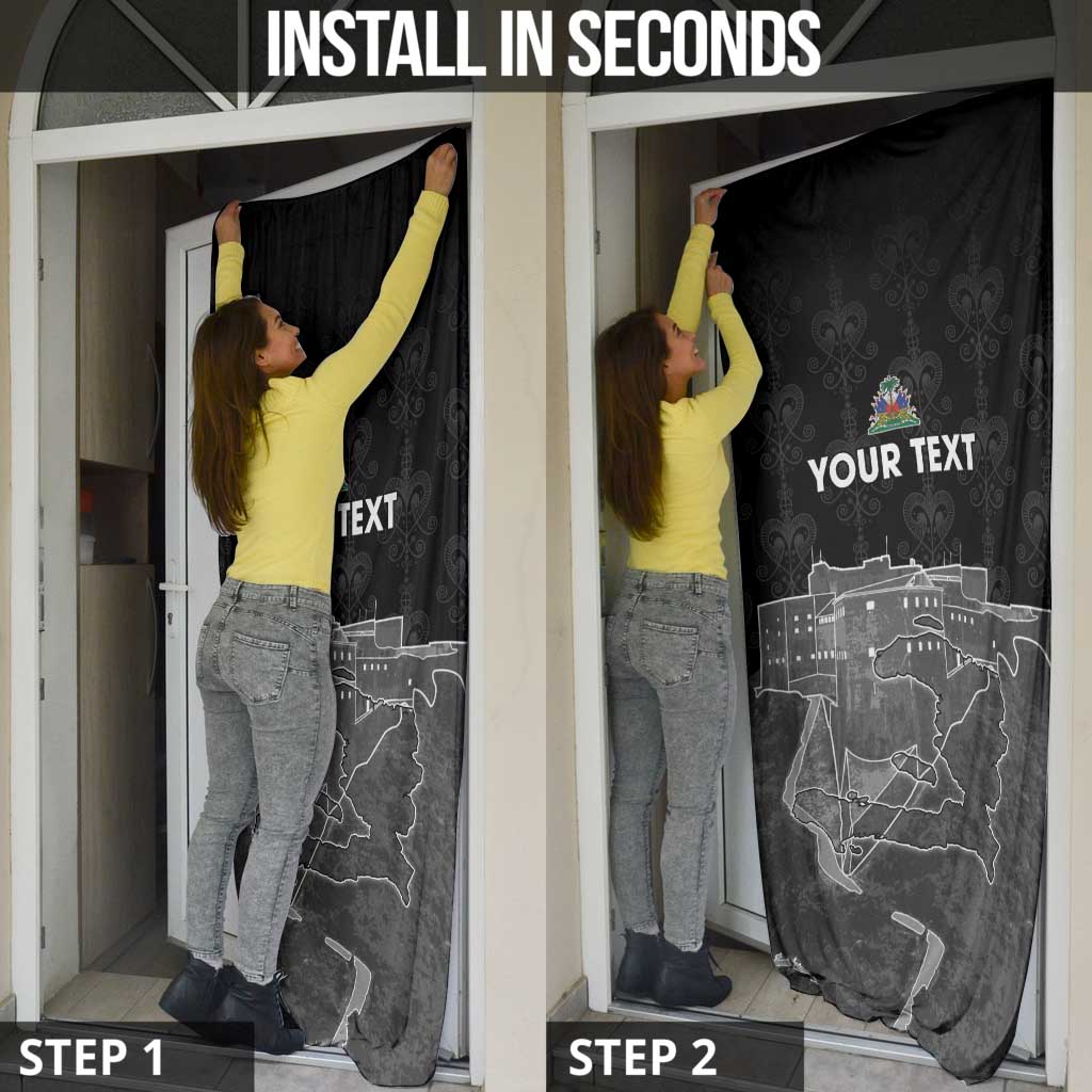 Haiti Citadelle Laferriere Personalized Door Cover Haitian Heritage Veve Vodou - Wonder Print Shop