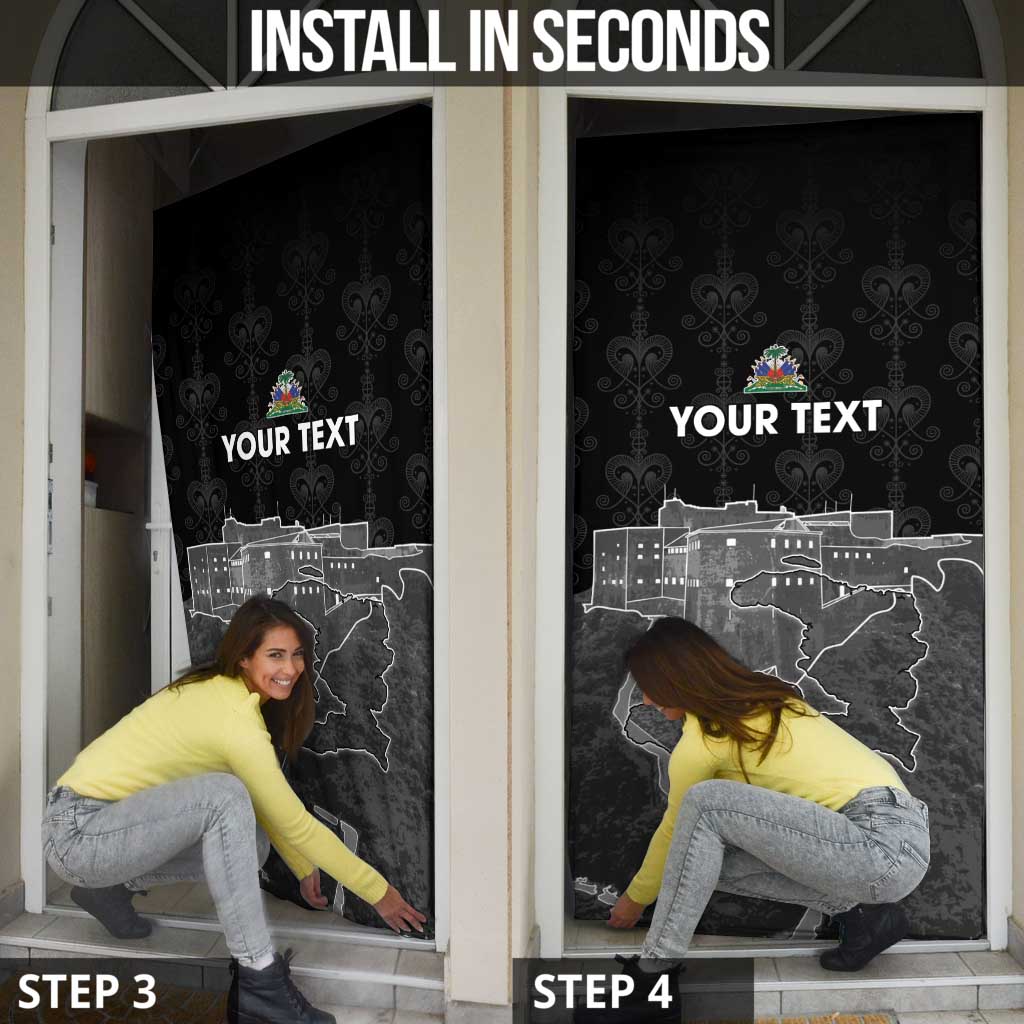 Haiti Citadelle Laferriere Personalized Door Cover Haitian Heritage Veve Vodou - Wonder Print Shop