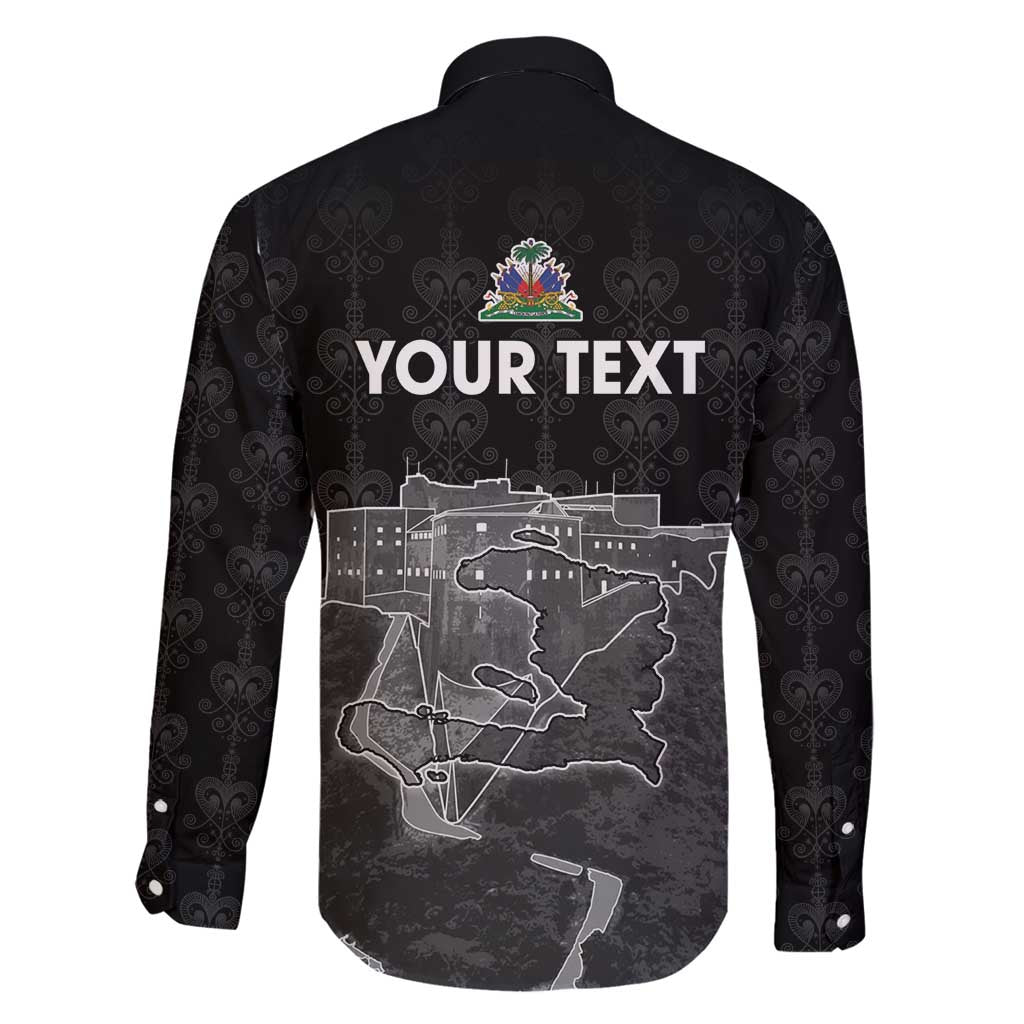 Haiti Citadelle Laferriere Personalized Family Matching Long Sleeve Bodycon Dress and Hawaiian Shirt Haitian Heritage Veve Vodou - Wonder Print Shop