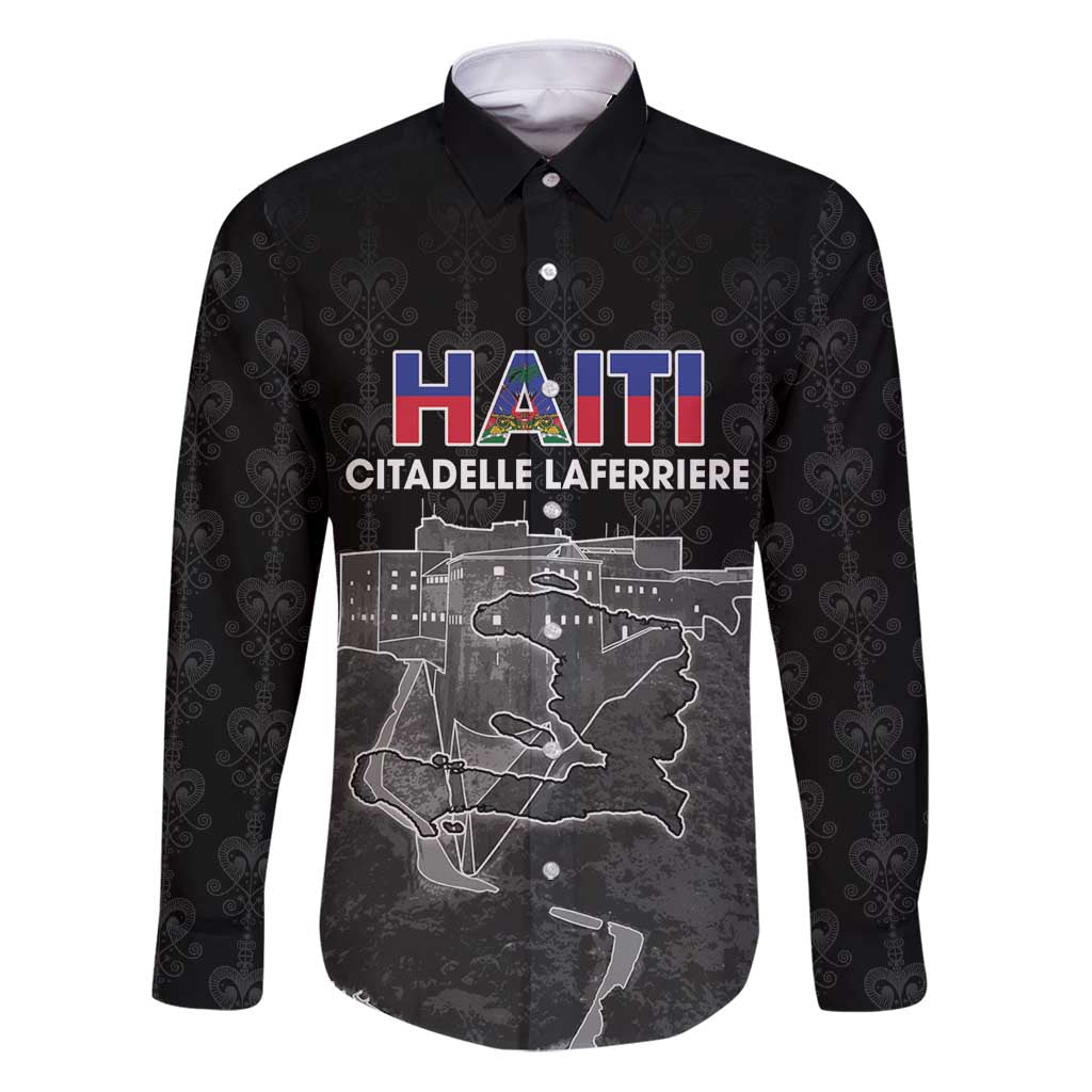 Haiti Citadelle Laferriere Personalized Family Matching Puletasi and Hawaiian Shirt Haitian Heritage Veve Vodou - Wonder Print Shop