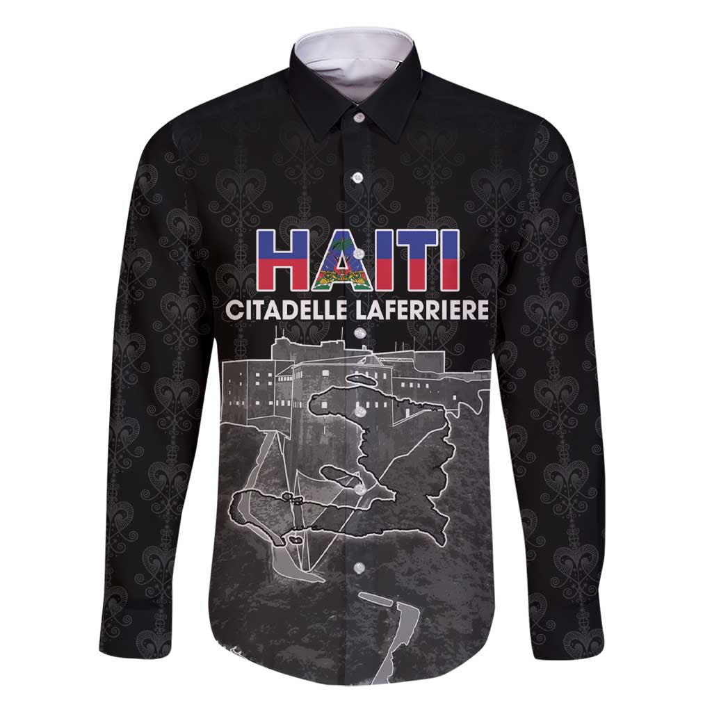 Haiti Citadelle Laferriere Personalized Family Matching Short Sleeve Bodycon Dress and Hawaiian Shirt Haitian Heritage Veve Vodou - Wonder Print Shop