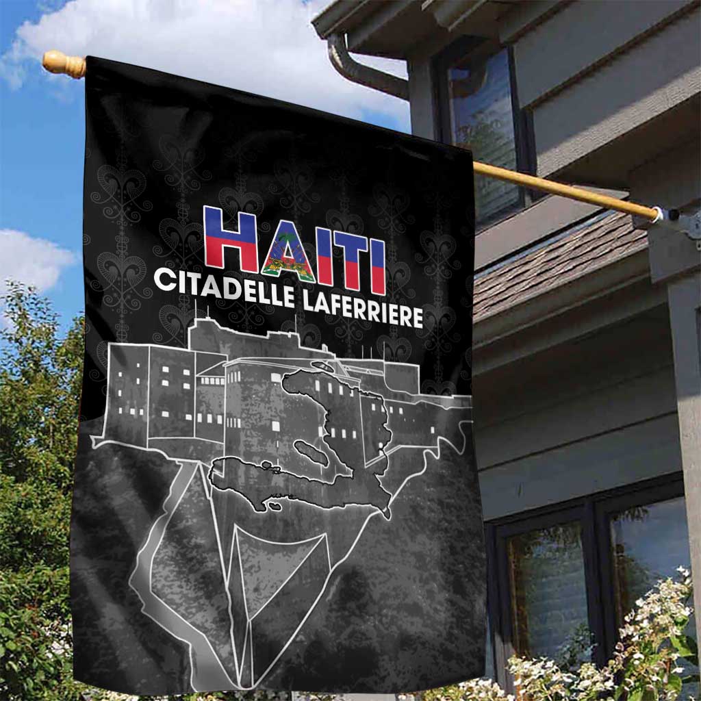 Haiti Citadelle Laferriere Garden Flag Haitian Heritage Veve Vodou - Wonder Print Shop