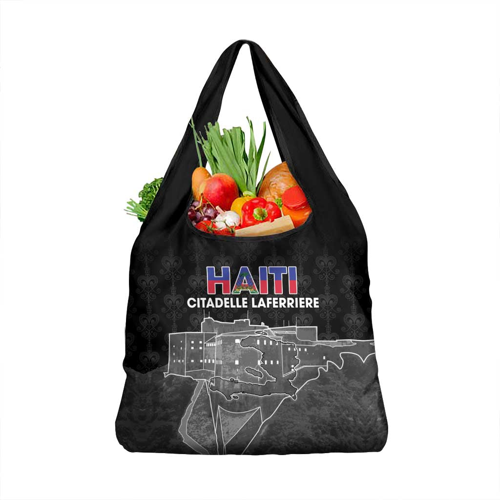 Haiti Citadelle Laferriere Grocery Bag Haitian Heritage Veve Vodou - Wonder Print Shop