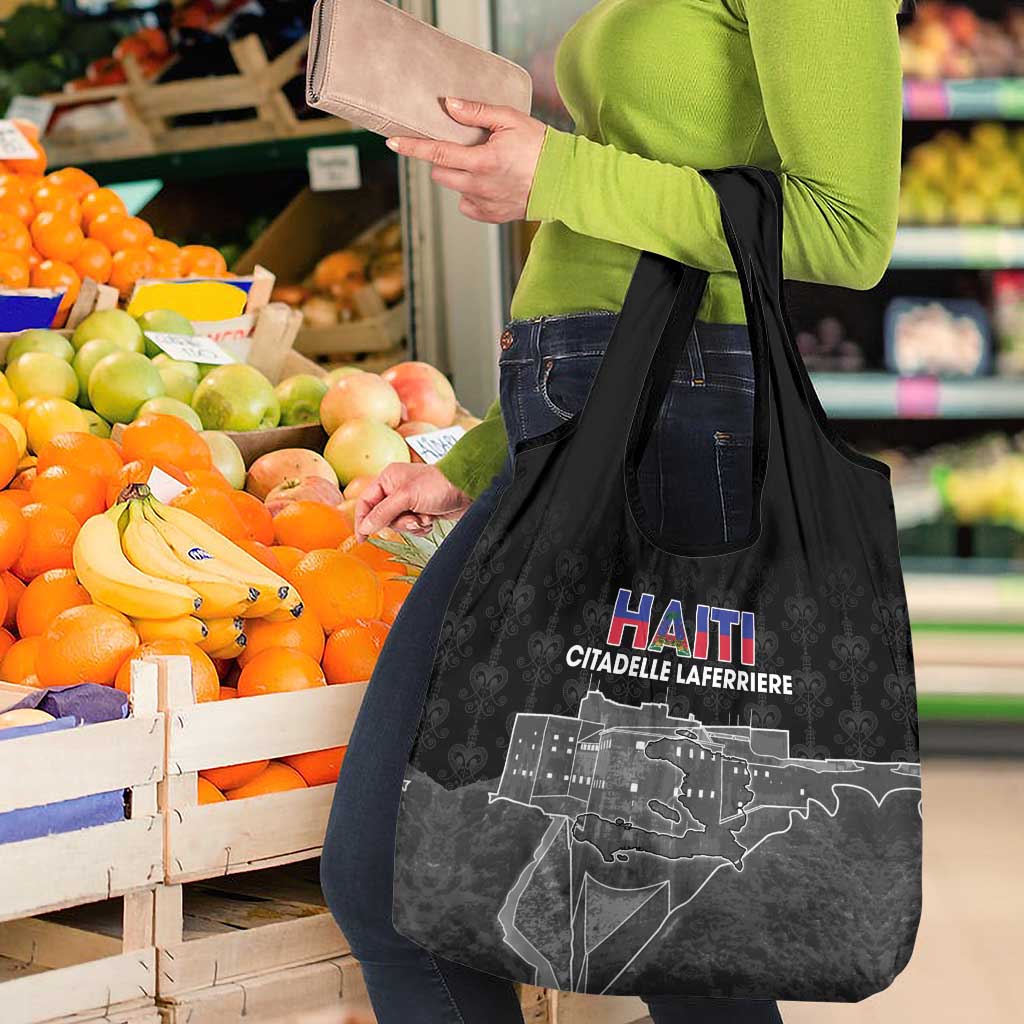 Haiti Citadelle Laferriere Grocery Bag Haitian Heritage Veve Vodou - Wonder Print Shop