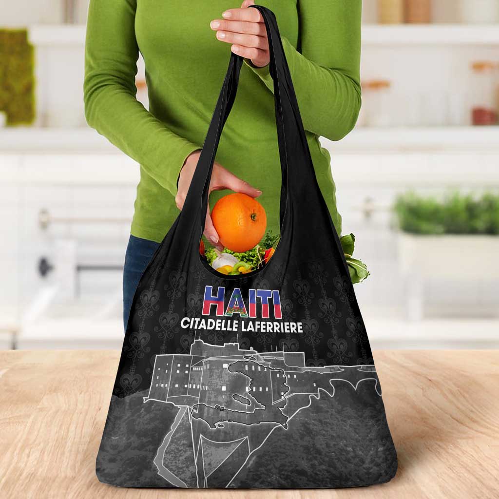 Haiti Citadelle Laferriere Grocery Bag Haitian Heritage Veve Vodou - Wonder Print Shop