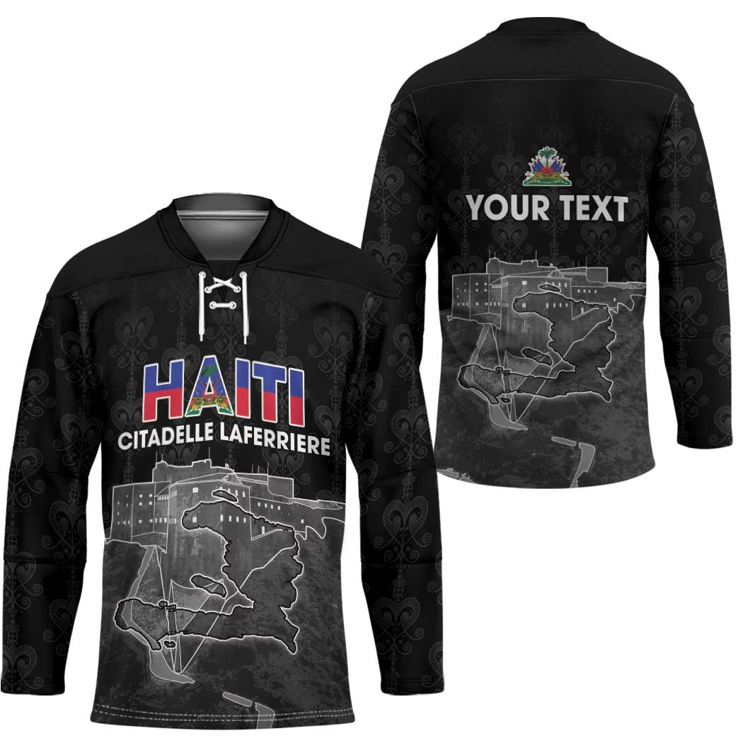 Haiti Citadelle Laferriere Personalized Hockey Jersey Haitian Heritage Veve Vodou - Wonder Print Shop