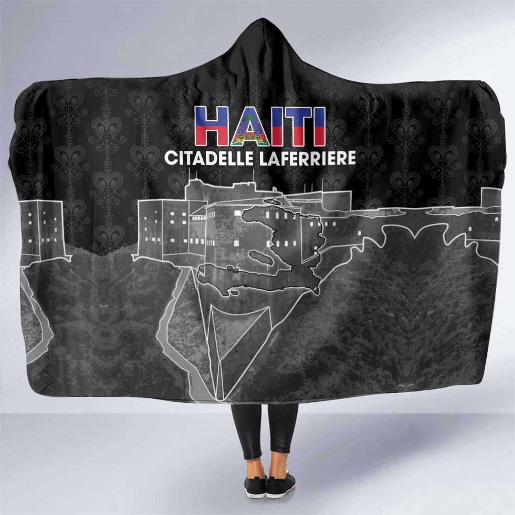 Haiti Citadelle Laferriere Hooded Blanket Haitian Heritage Veve Vodou - Wonder Print Shop
