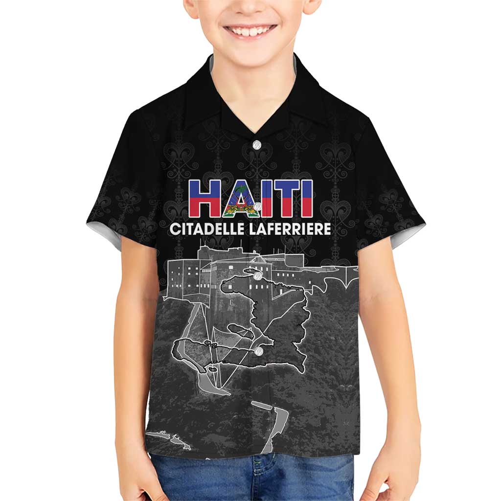 Haiti Citadelle Laferriere Personalized Kid Hawaiian Shirt Haitian Heritage Veve Vodou - Wonder Print Shop