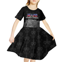Haiti Citadelle Laferriere Personalized Kid Short Sleeve Dress Haitian Heritage Veve Vodou - Wonder Print Shop
