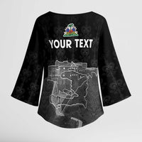 Haiti Citadelle Laferriere Personalized Kimono Sleeve Blouse Haitian Heritage Veve Vodou - Wonder Print Shop