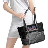 Haiti Citadelle Laferriere Leather Tote Bag Haitian Heritage Veve Vodou - Wonder Print Shop