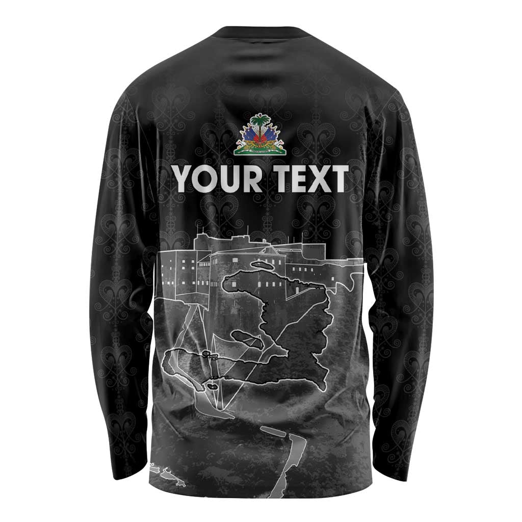 Haiti Citadelle Laferriere Personalized Long Sleeve Shirt Haitian Heritage Veve Vodou - Wonder Print Shop