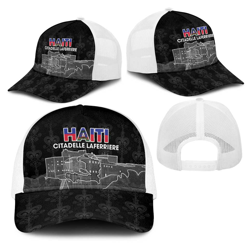 Haiti Citadelle Laferriere Mesh Trucker Cap Haitian Heritage Veve Vodou - Wonder Print Shop
