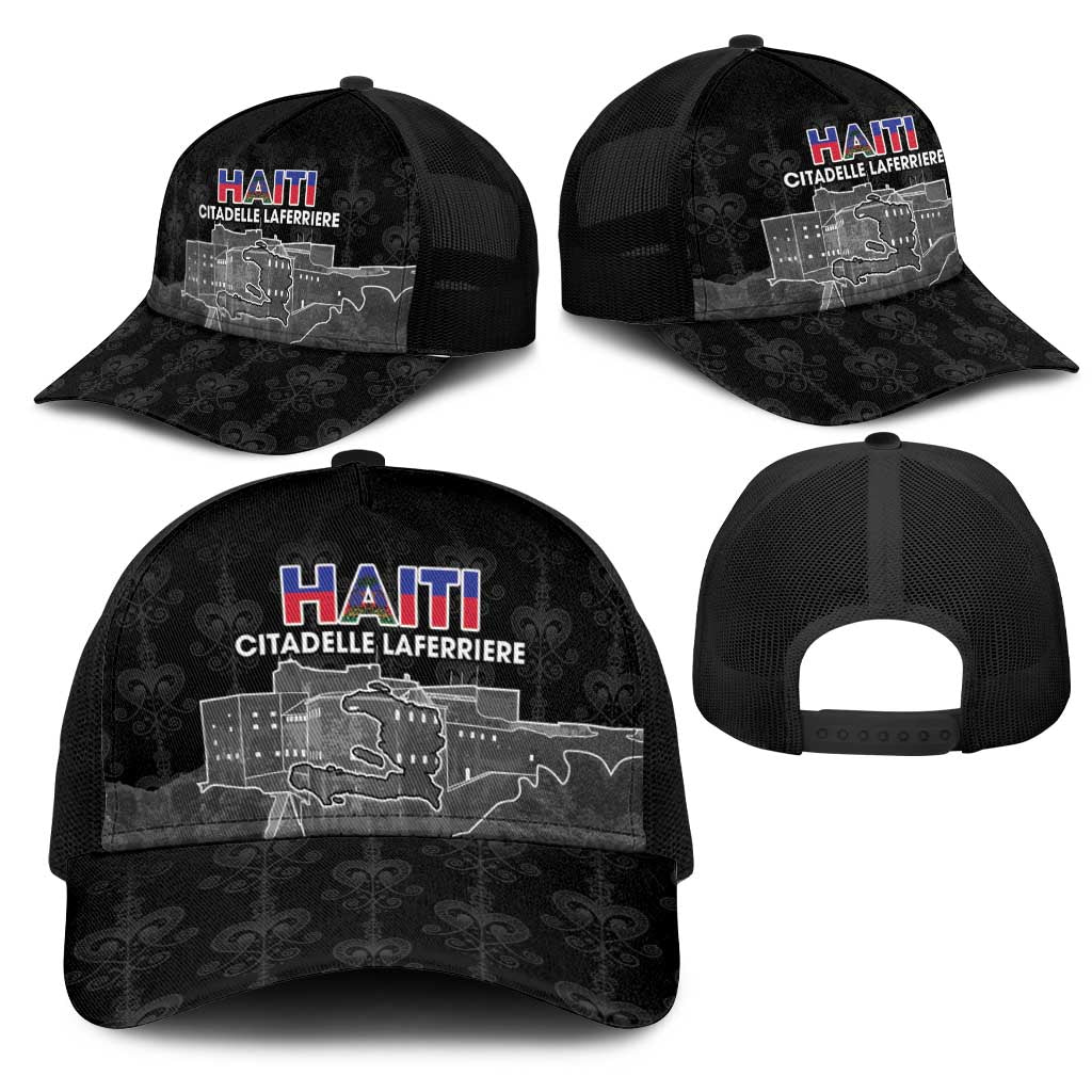 Haiti Citadelle Laferriere Mesh Trucker Cap Haitian Heritage Veve Vodou - Wonder Print Shop