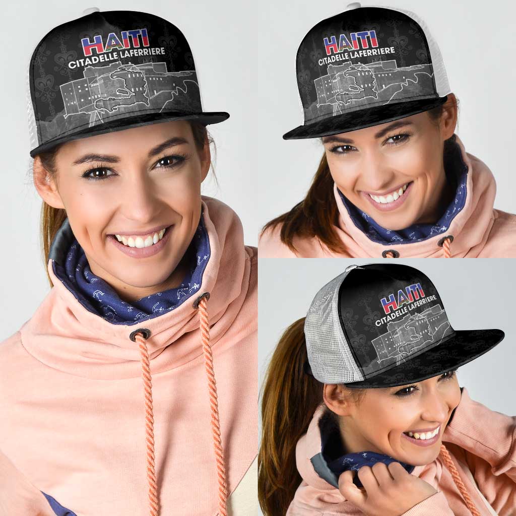 Haiti Citadelle Laferriere Mesh Trucker Cap Haitian Heritage Veve Vodou - Wonder Print Shop