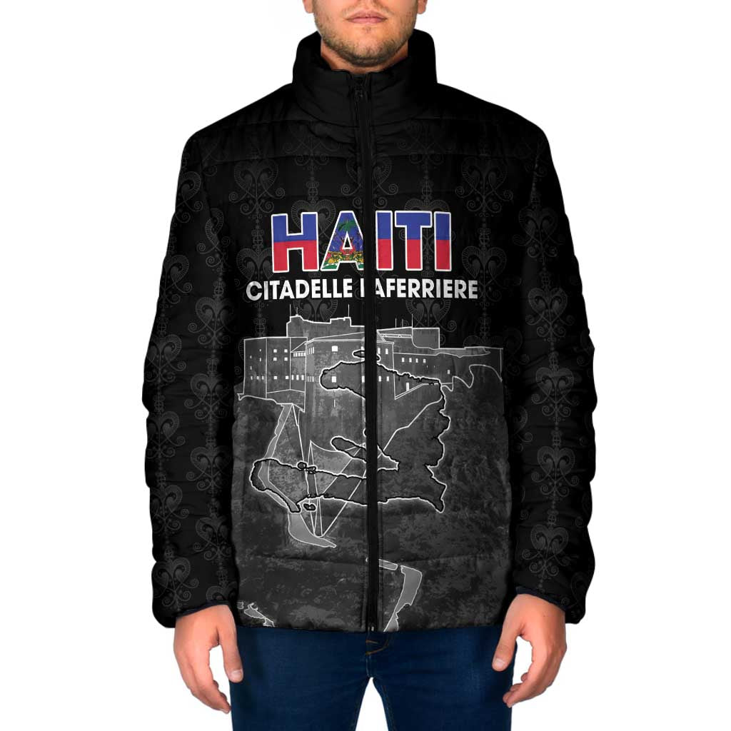 Haiti Citadelle Laferriere Personalized Padded Jacket Haitian Heritage Veve Vodou - Wonder Print Shop