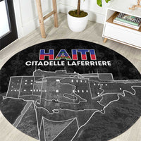 Haiti Citadelle Laferriere Round Carpet Haitian Heritage Veve Vodou - Wonder Print Shop