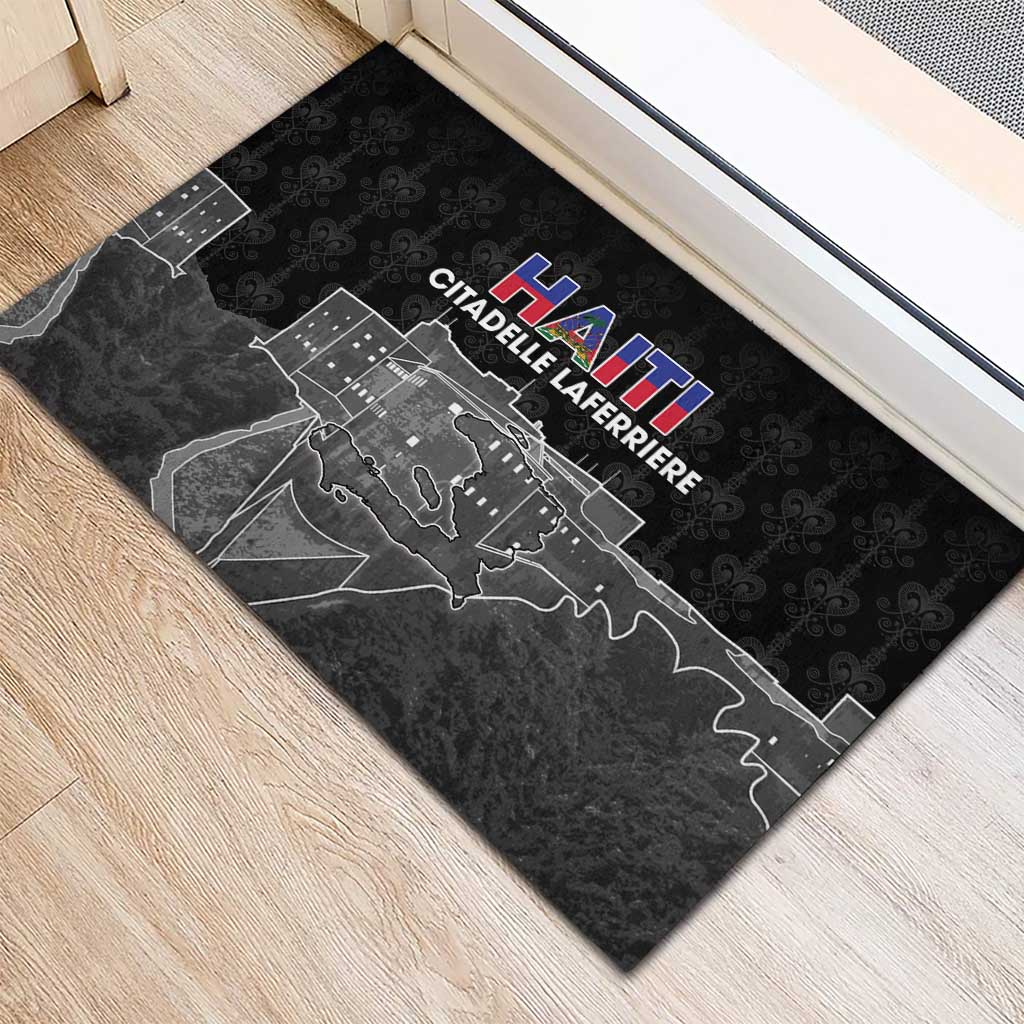 Haiti Citadelle Laferriere Rubber Doormat Haitian Heritage Veve Vodou - Wonder Print Shop