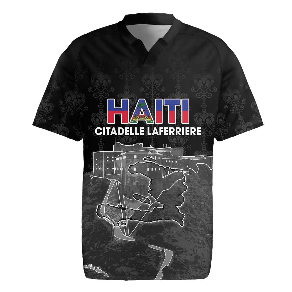 Haiti Citadelle Laferriere Personalized Rugby Jersey Haitian Heritage Veve Vodou - Wonder Print Shop