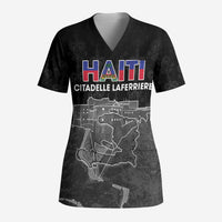 Haiti Citadelle Laferriere Personalized Scrub Top Haitian Heritage Veve Vodou - Wonder Print Shop