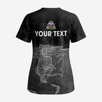 Haiti Citadelle Laferriere Personalized Scrub Top Haitian Heritage Veve Vodou - Wonder Print Shop