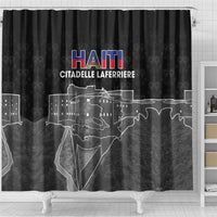 Haiti Citadelle Laferriere Shower Curtain Haitian Heritage Veve Vodou - Wonder Print Shop