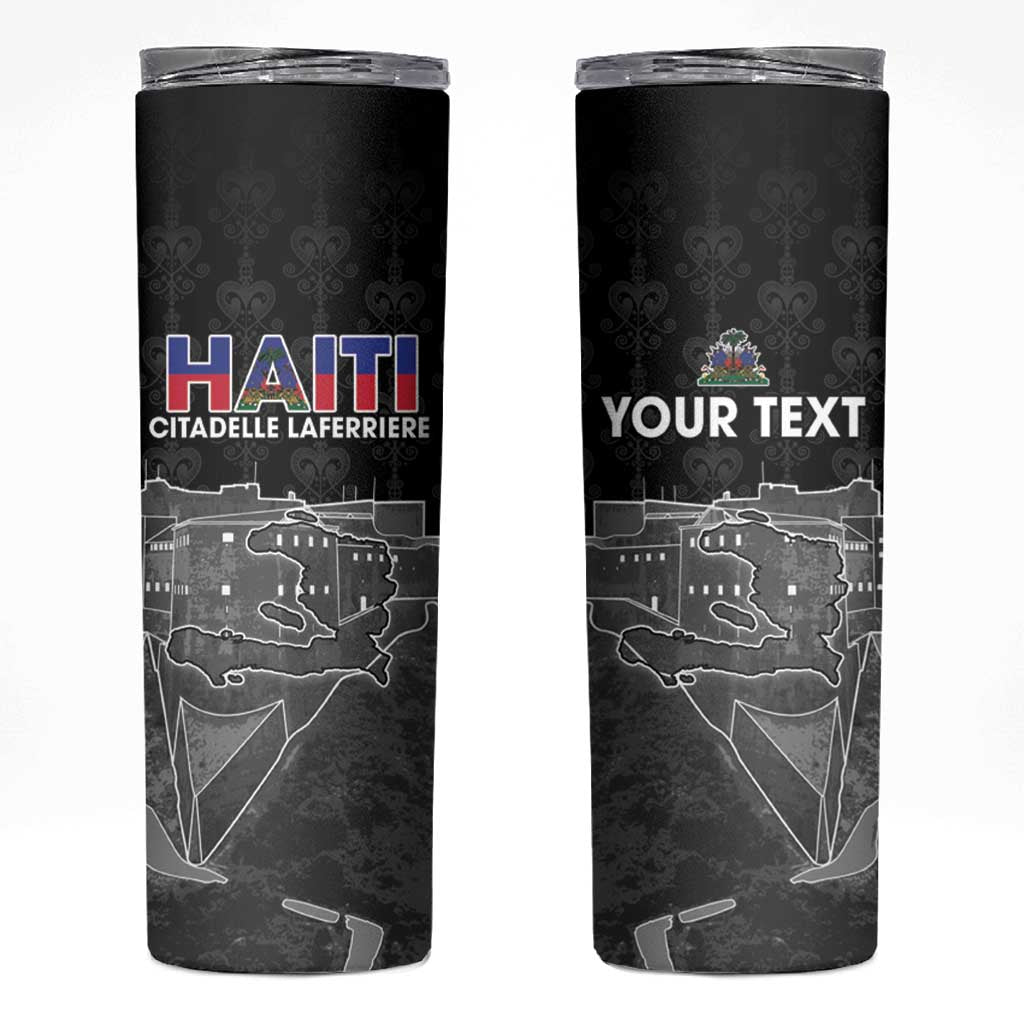 Haiti Citadelle Laferriere Personalized Skinny Tumbler Haitian Heritage Veve Vodou - Wonder Print Shop