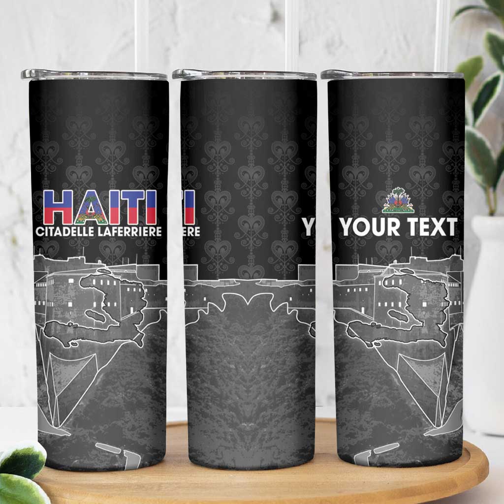 Haiti Citadelle Laferriere Personalized Skinny Tumbler Haitian Heritage Veve Vodou - Wonder Print Shop